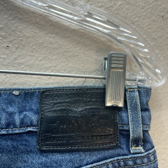 LEVI'S Made & Crafted Barrel Crop High Rise Cropped Jeans Size 27 Rigid Denim - Picture 7 of 10